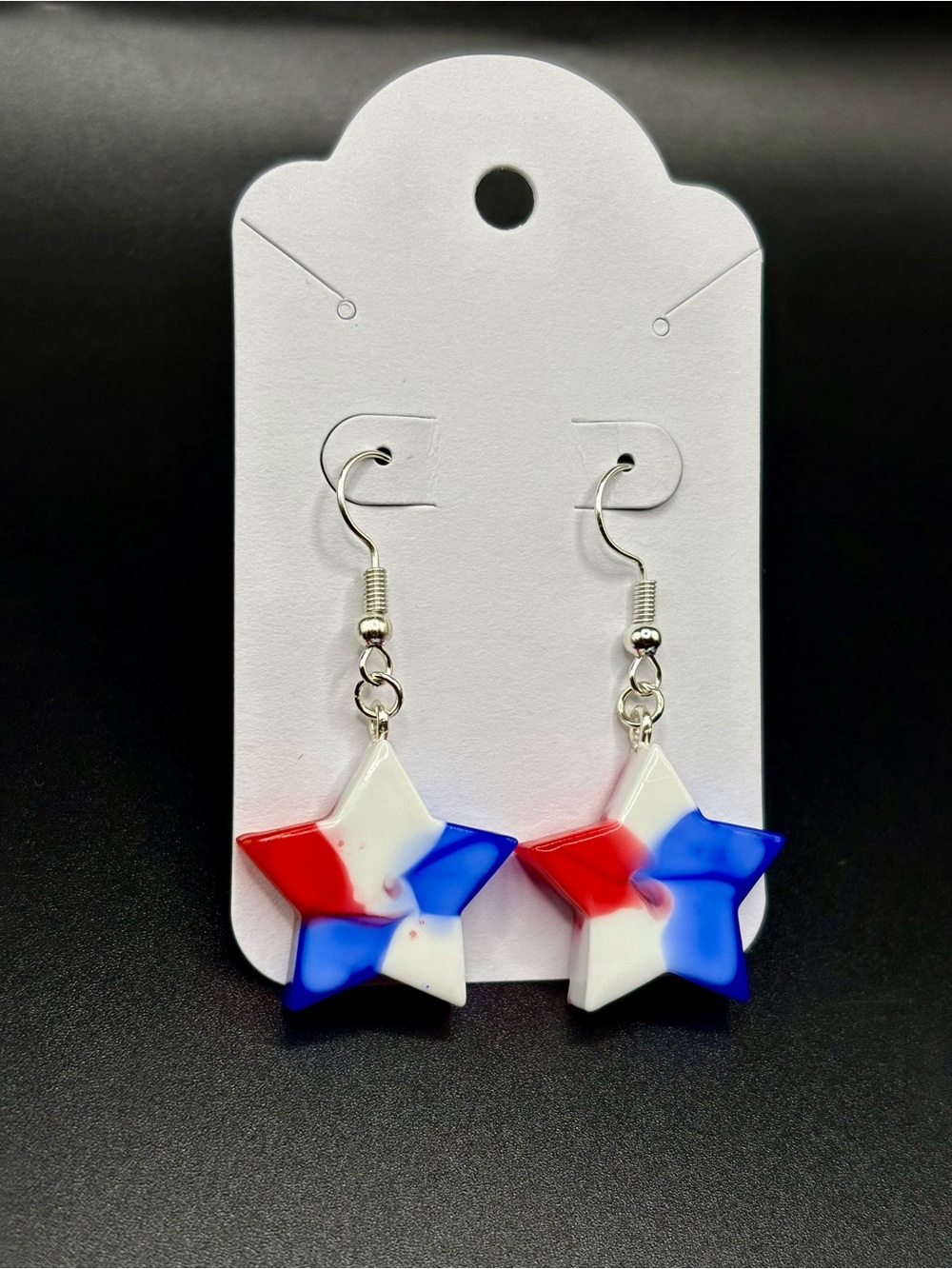 Star Earrings - Red/White/Blue